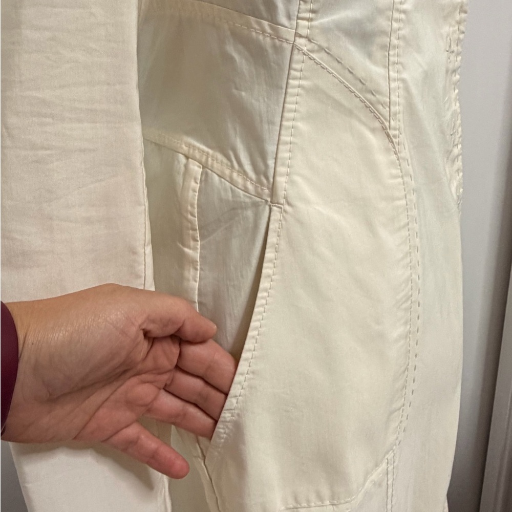 Elie Tahari Cream Trench Coat - Picture 4 of 7